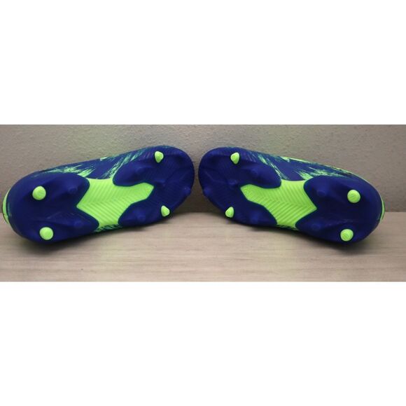 adidas FV2912 Youth Sz 10.5K Blue/Green Nemeziz 19.3 Firm Ground Soccer Cleats - Picture 5 of 13